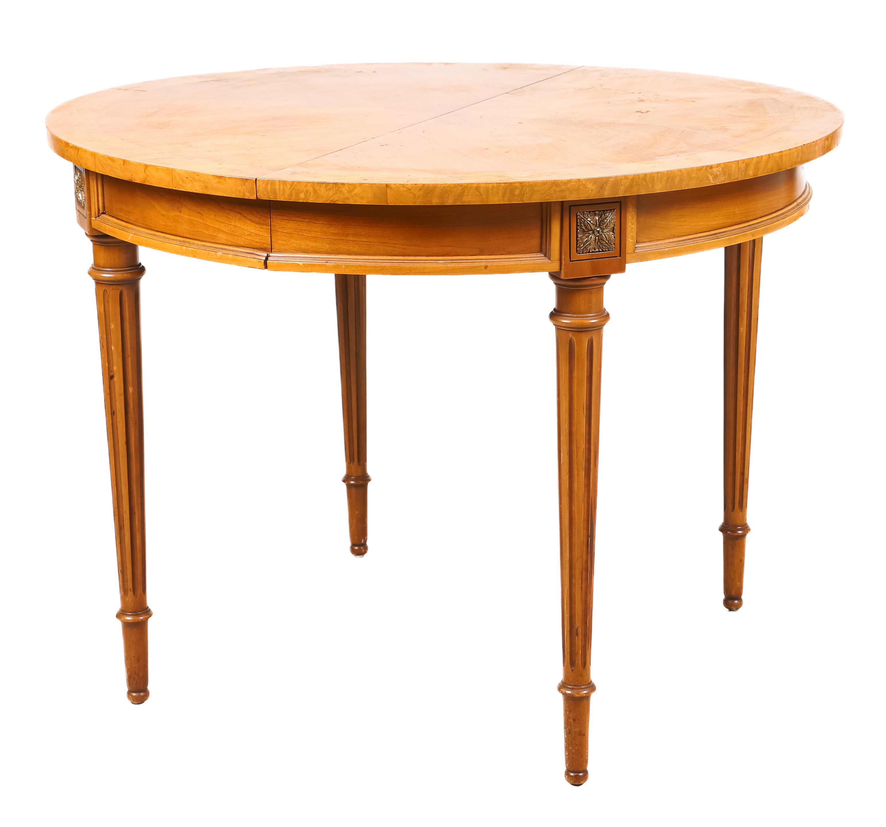 Louis XVI style dining table, gilt