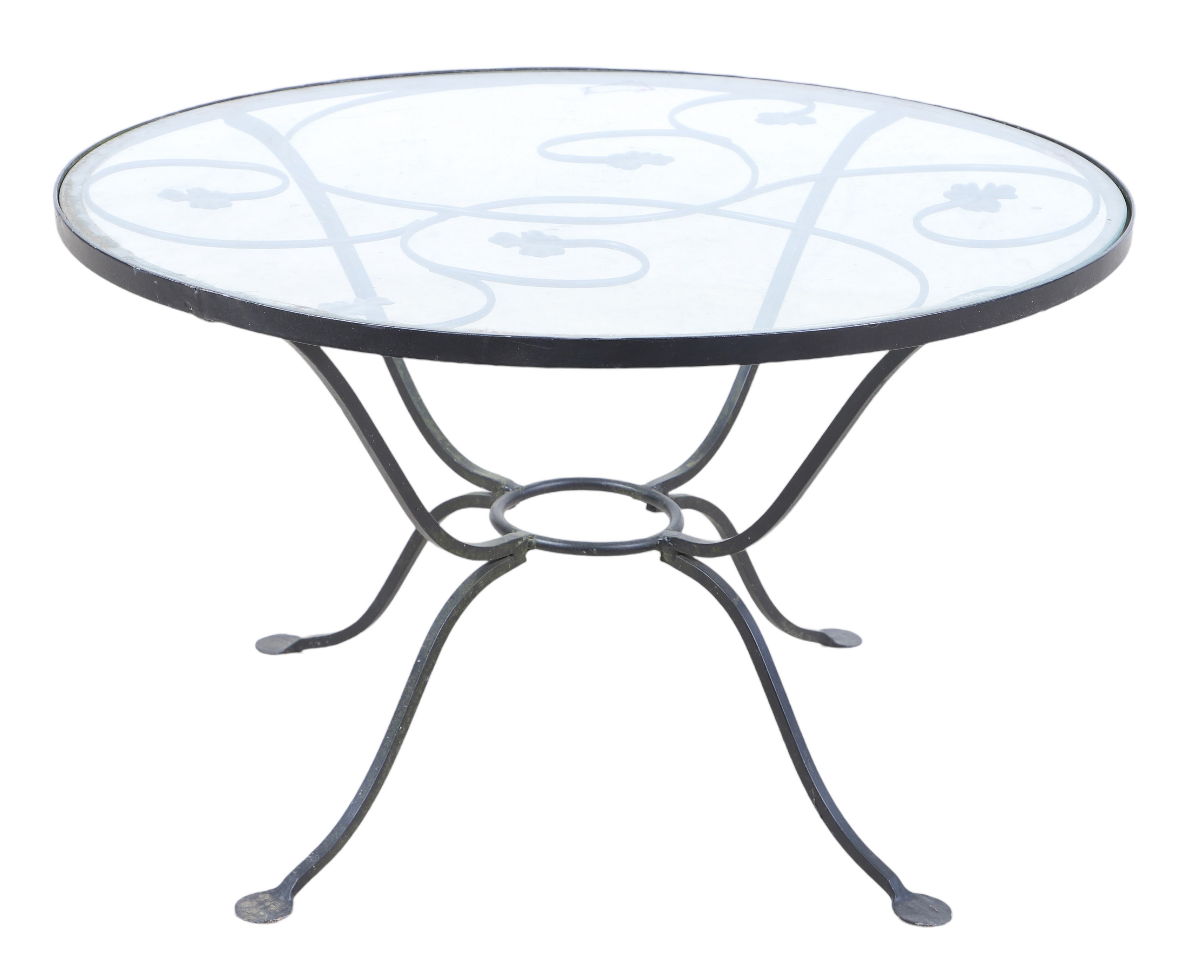 Salterini ebonized glass top dining 2e127a