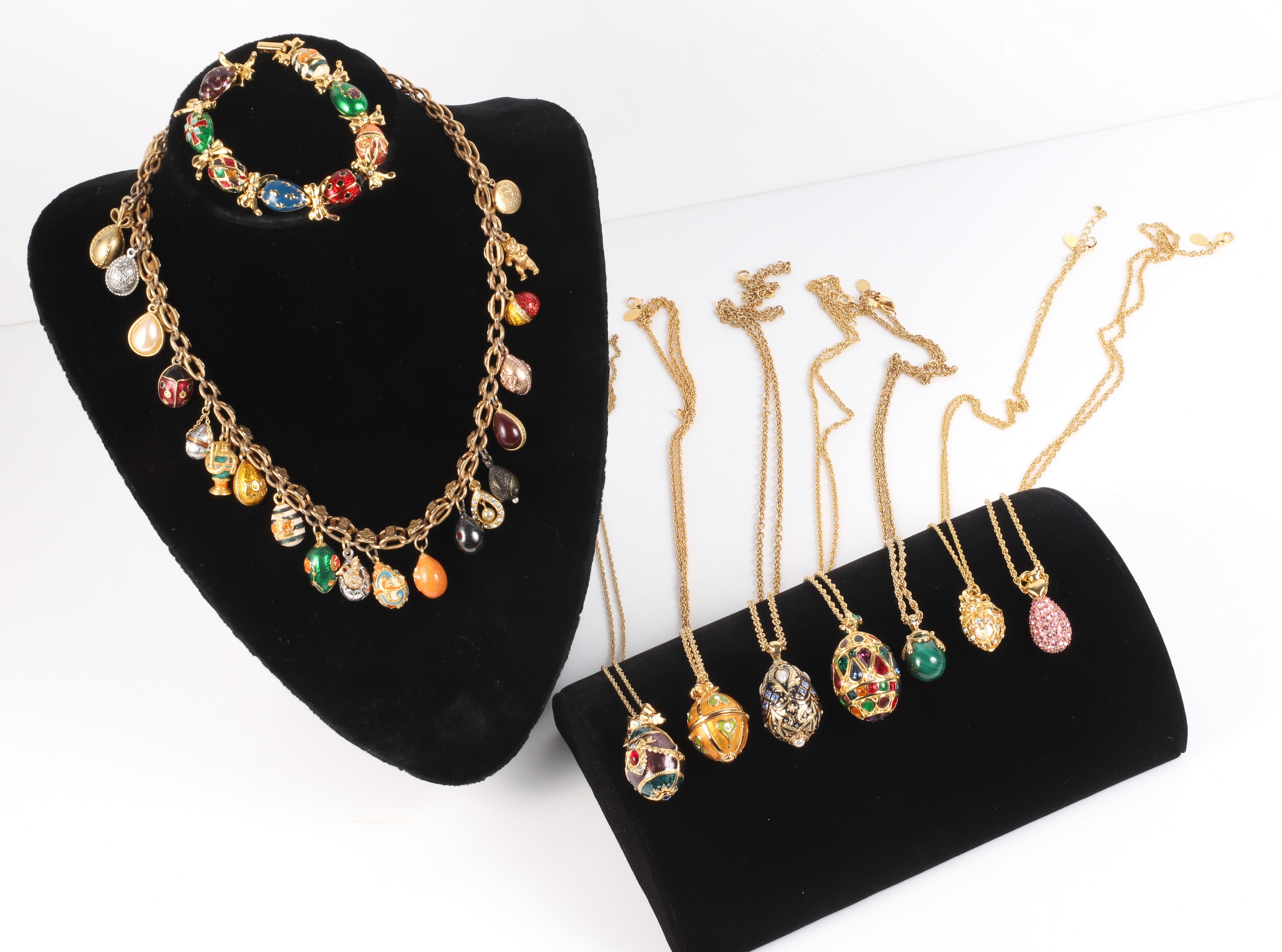 Joan Rivers Egg pendants, necklaces