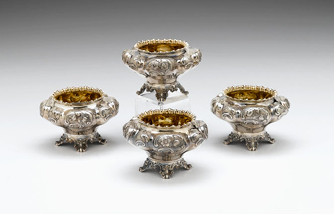 Set of four Victorian sterling