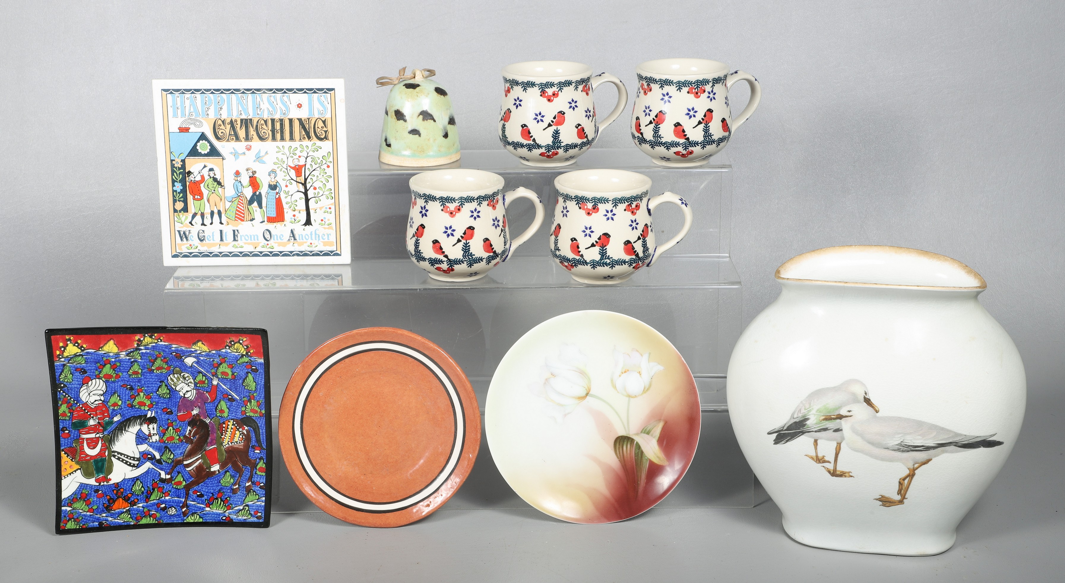 (19) Pcs porcelain & pottery, including