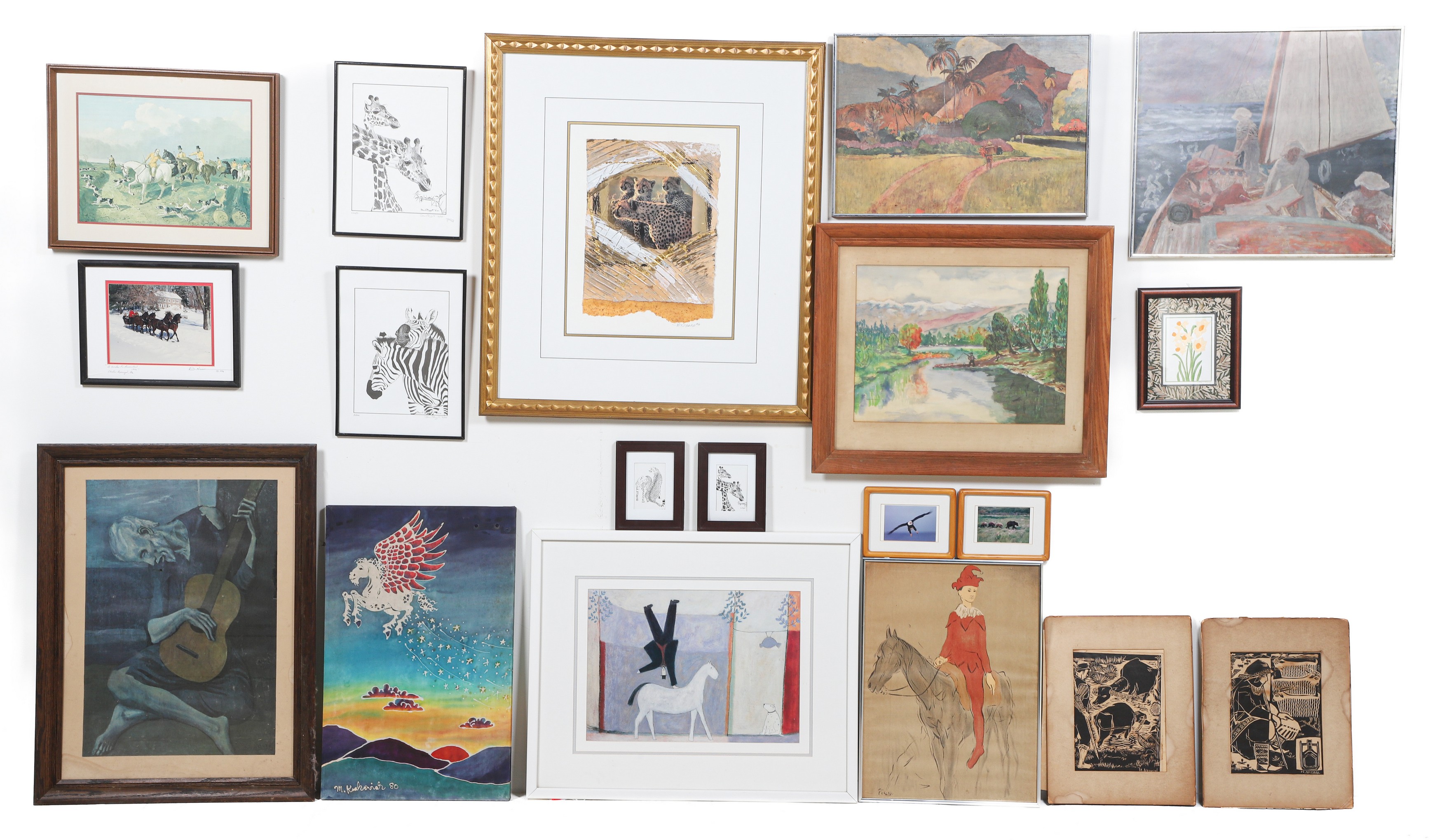  19 Assorted prints paintings  2e136e