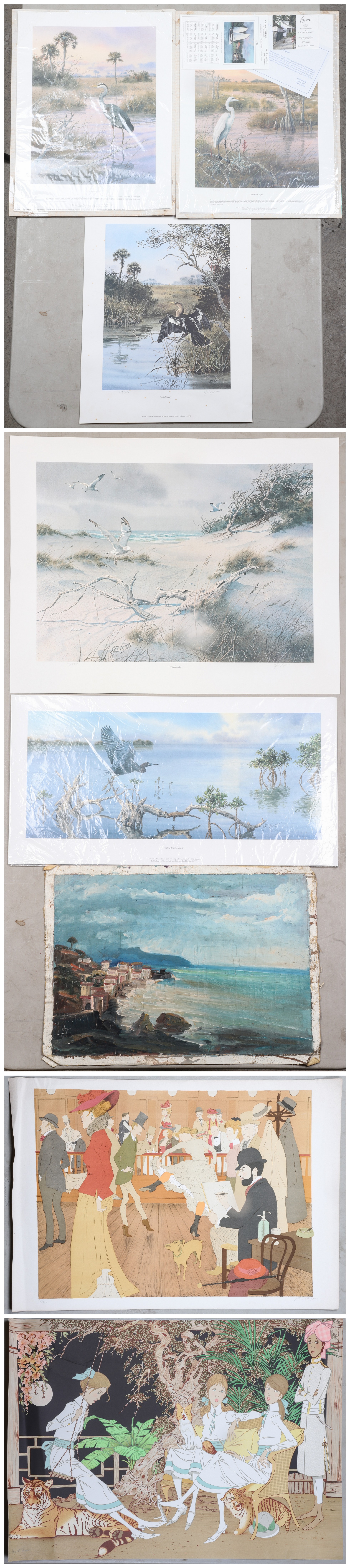  8 Unframed artworks prints  2e137b