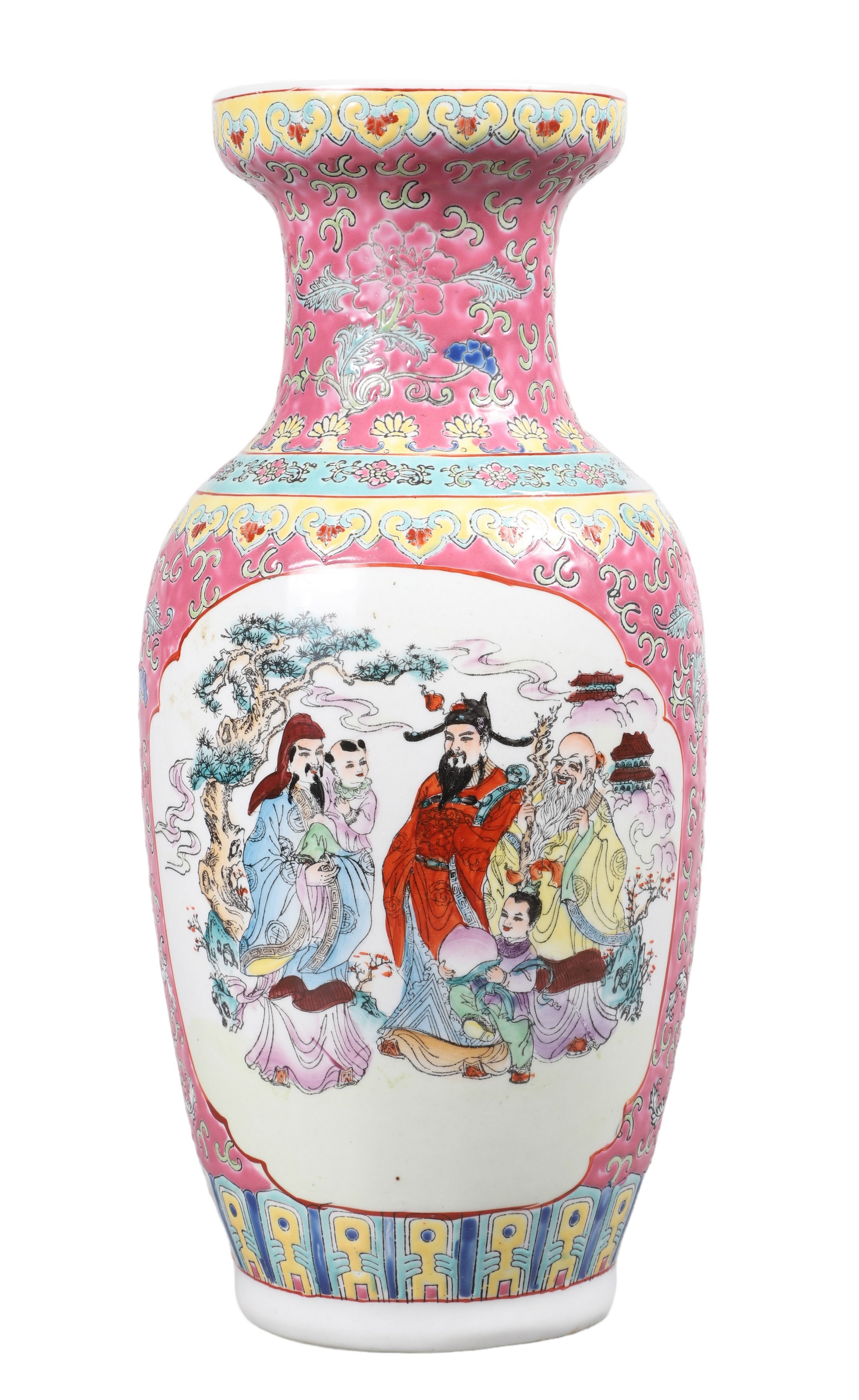 Chinese porcelain vase figural 2e142f