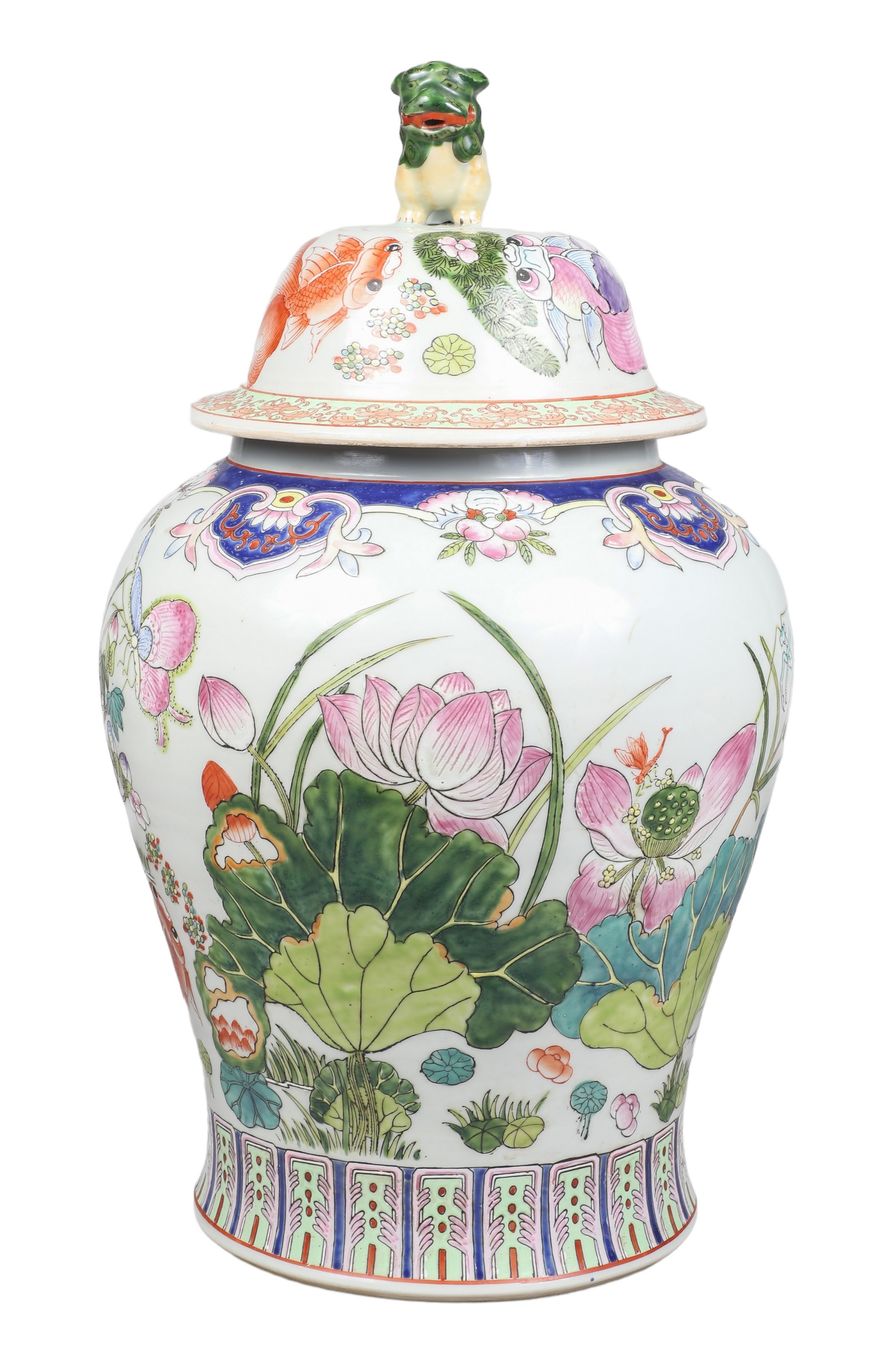 Large Chinese porcelain ginger jar,