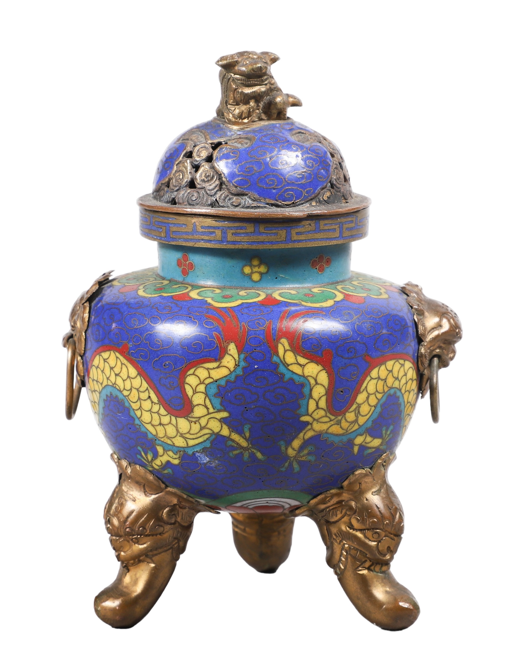 Small Chinese cloisonne incense 2e1440