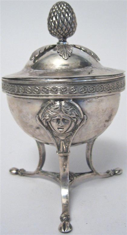 Continental silver urn and cover 49ba2