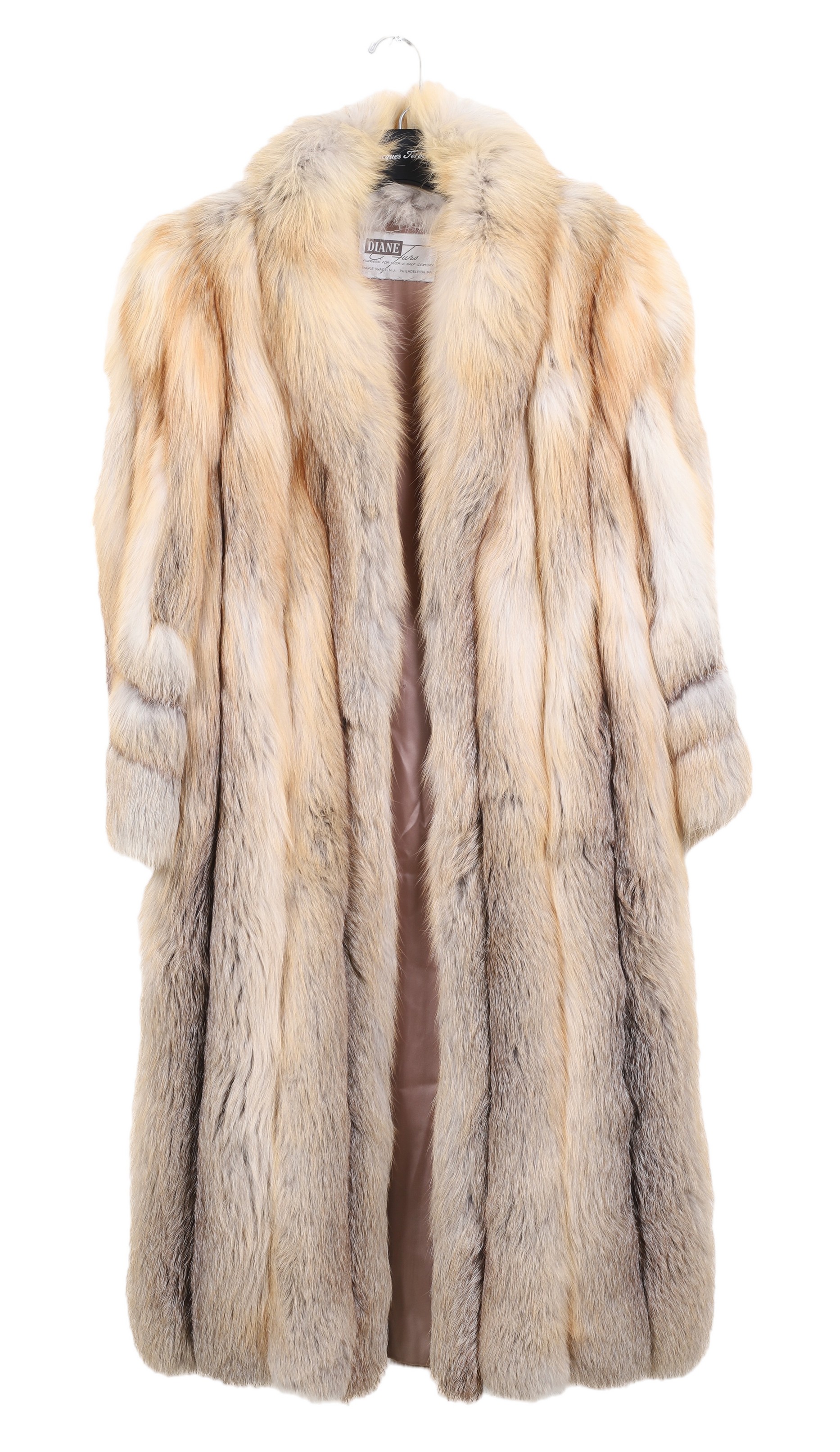 Diane Furs full length fox fur coat,