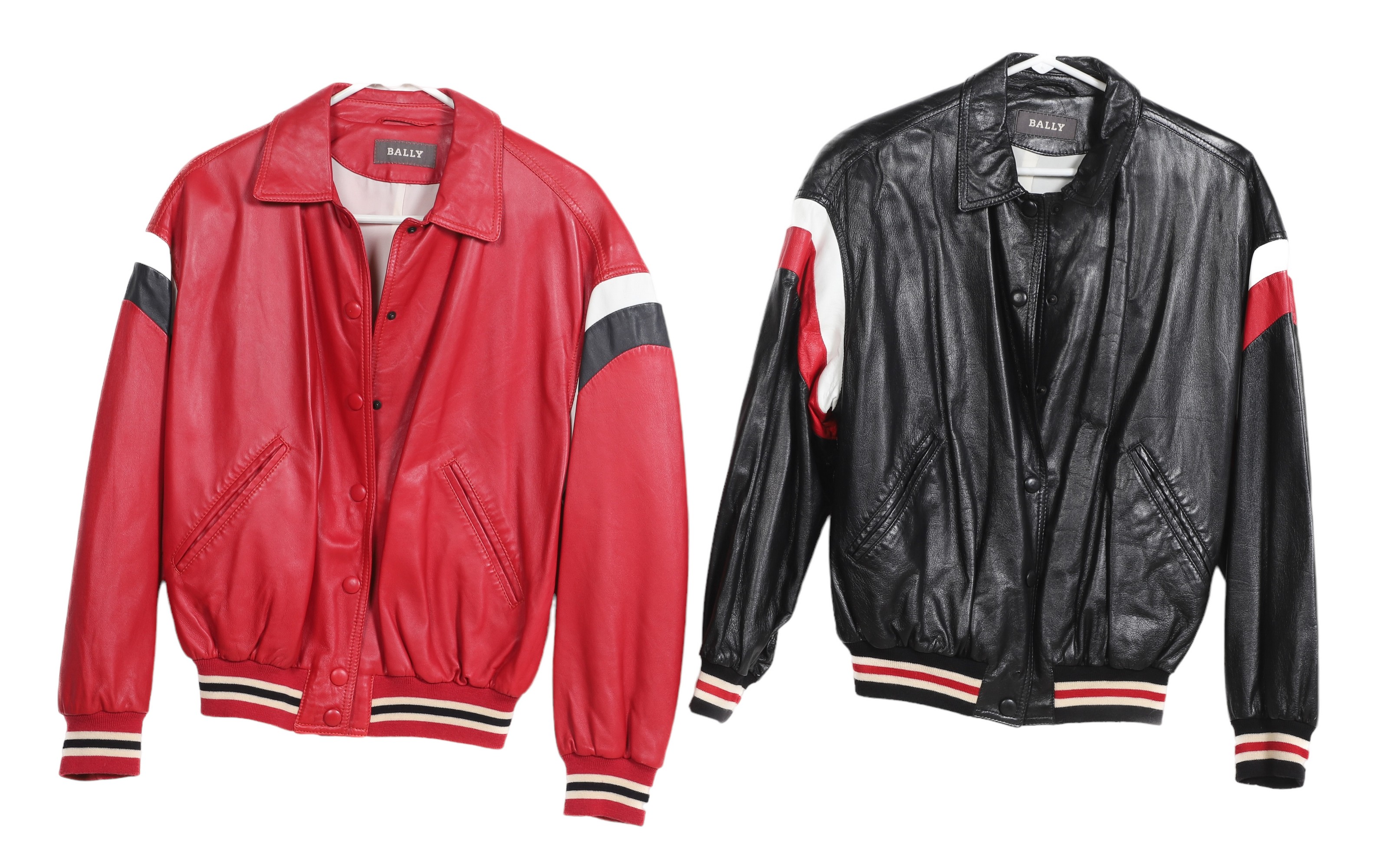 (2) Bally Leather Jackets, made