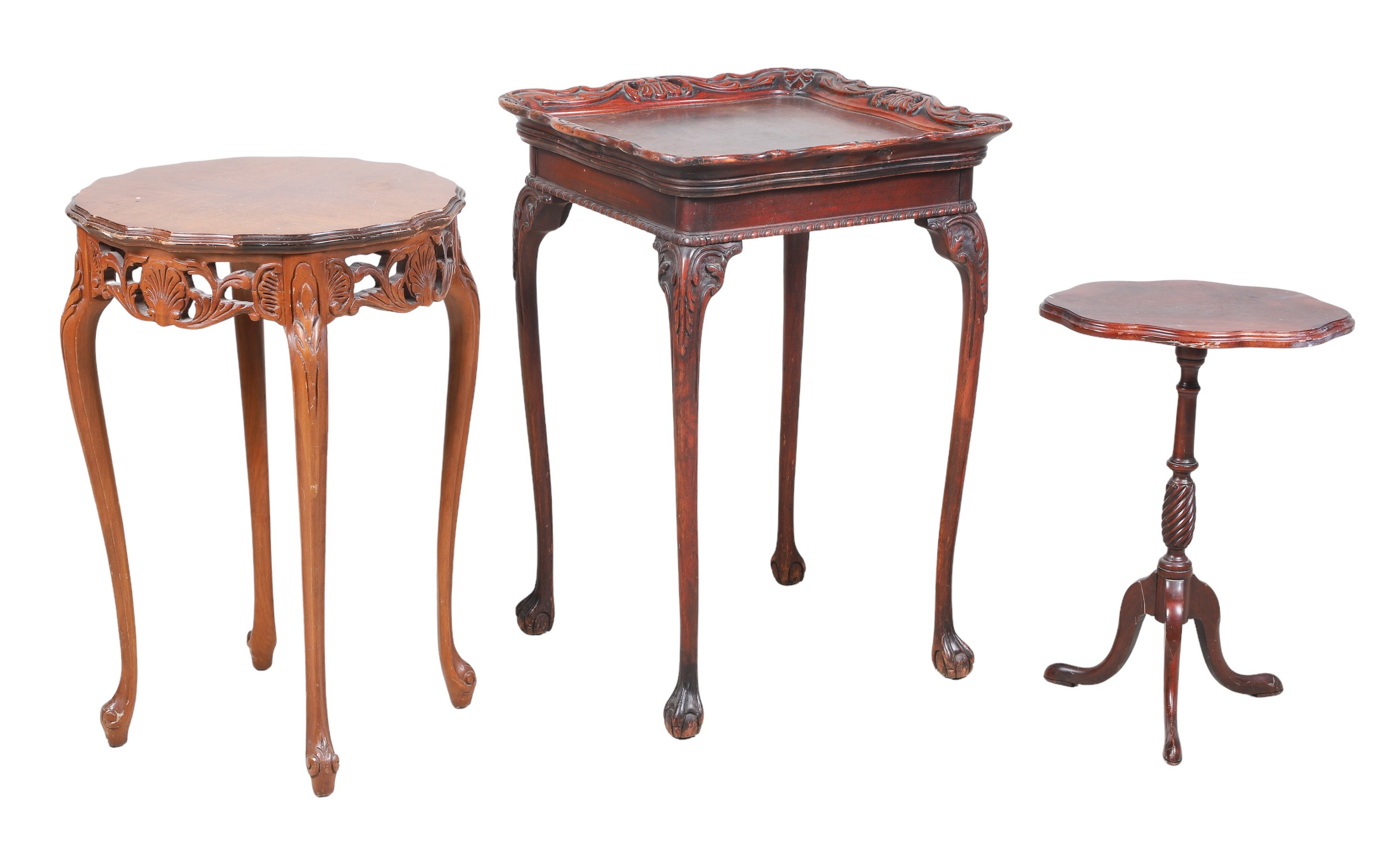  3 side tables c o Chippendale 2e14c6