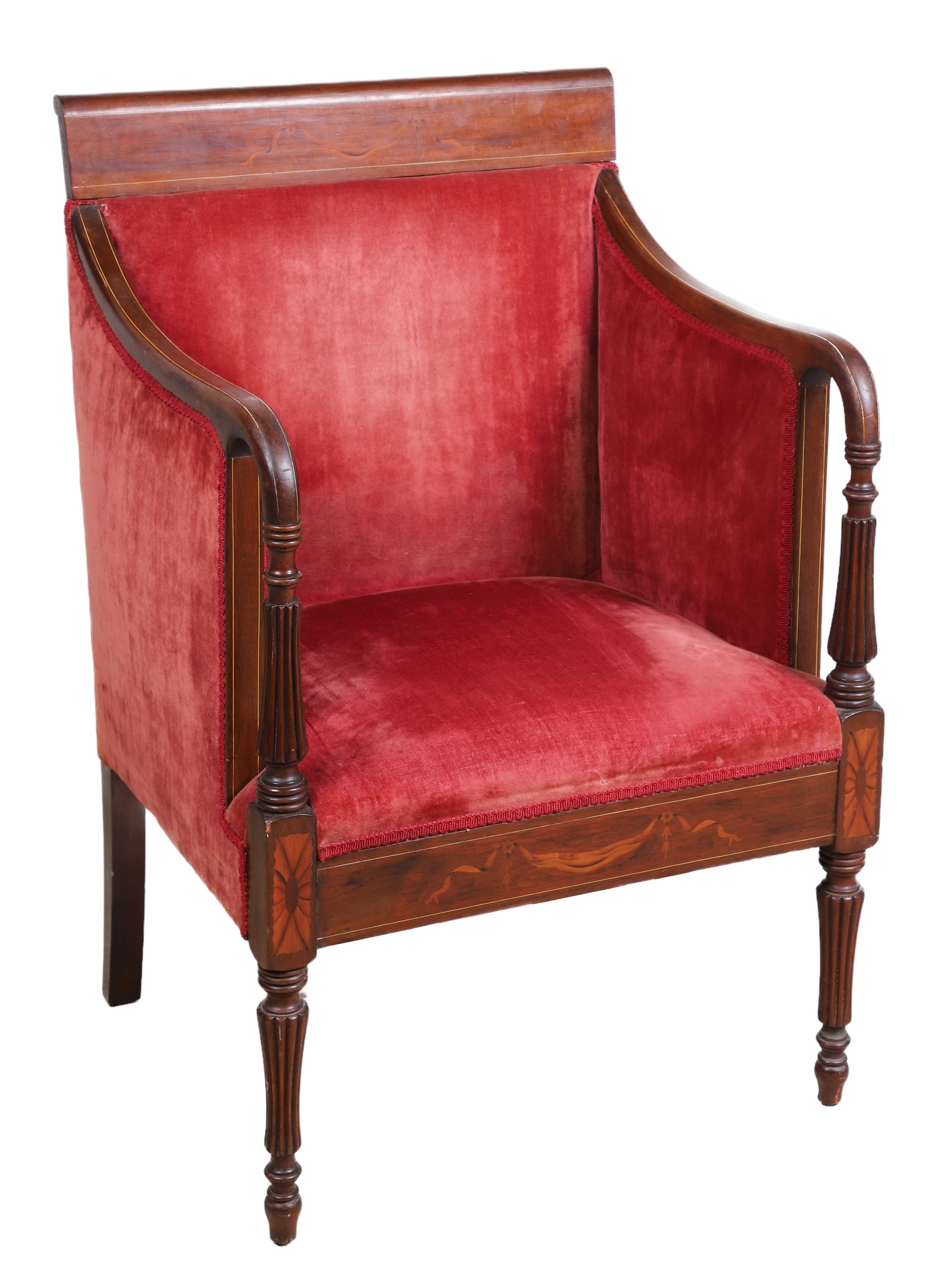 Louis XVI style inlaid mahogany