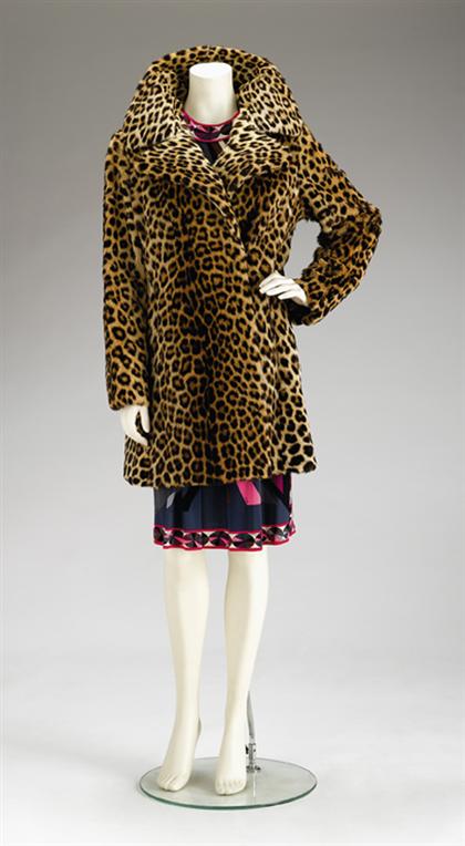 Leopard fur coat 1960s Classic 497de