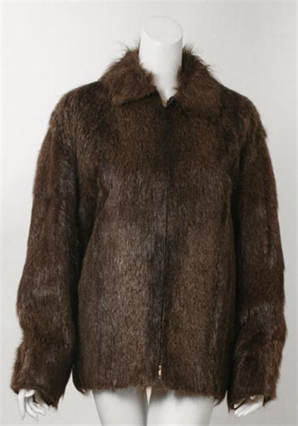 Men s Revillon fur jacket Hip length 497e1