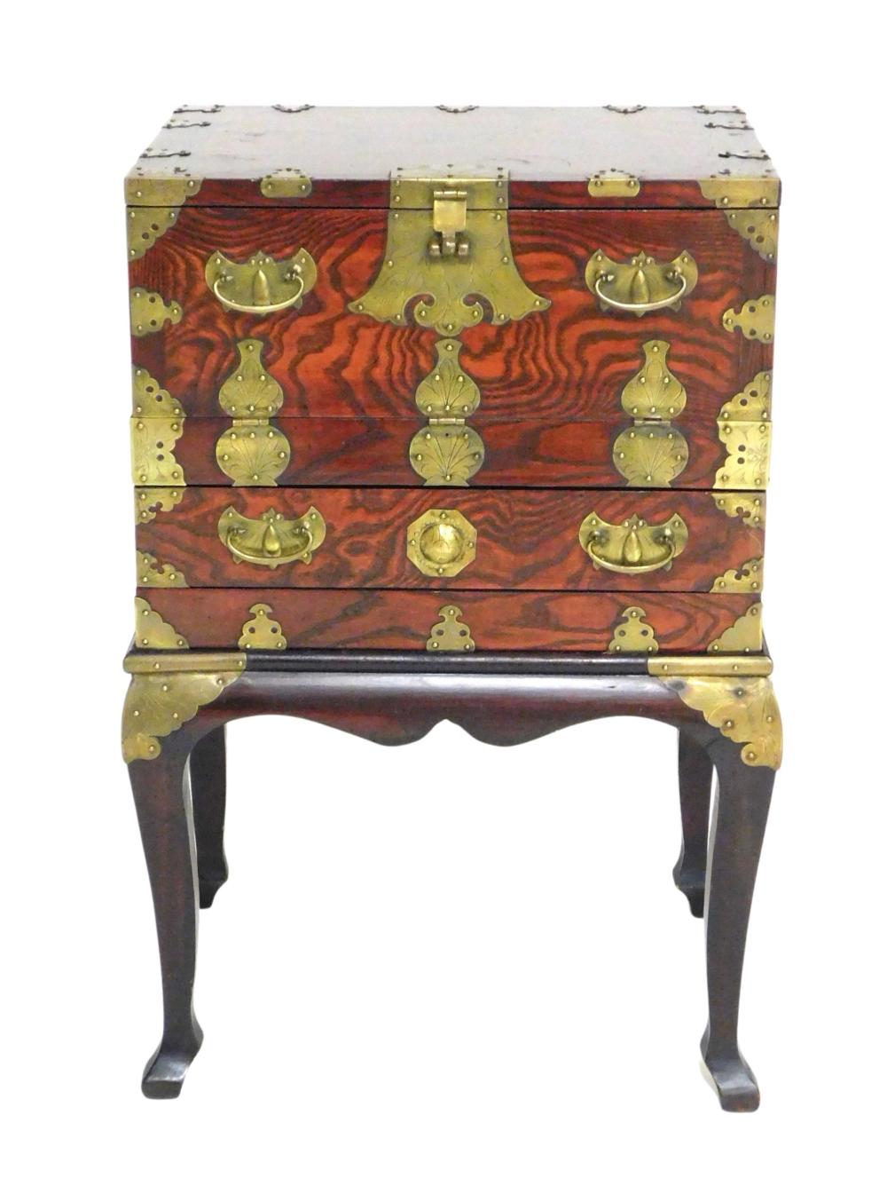 ASIAN: JEWELRY CHEST ON STAND,