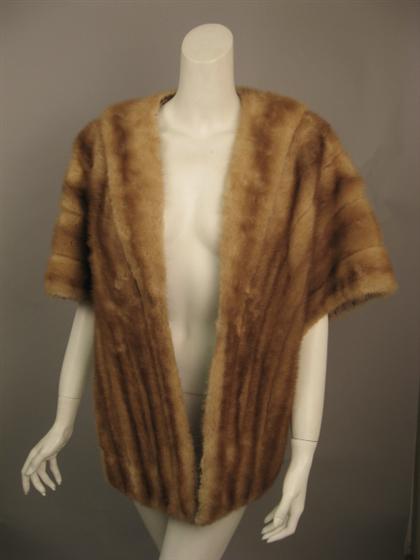 Mink shawl 1950 60s Reddish 49810