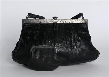 Tiffany silver mounted purse  49853