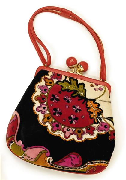 Emilio Pucci velvet purse    1960s-70s