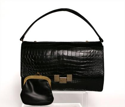 Black Rosenfield alligator purse   