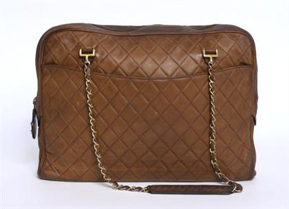 Large Chanel brown leather purse 49883