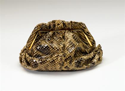 Judith Leiber snakeskin purse  4988d