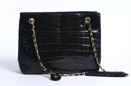 Chanel black alligator purse  49894