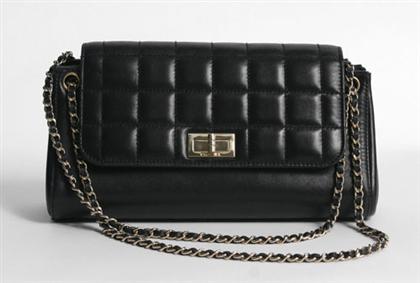 Chanel modern black kidskin handbag 49899