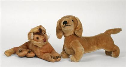 Two Steiff animals    mid 20th century