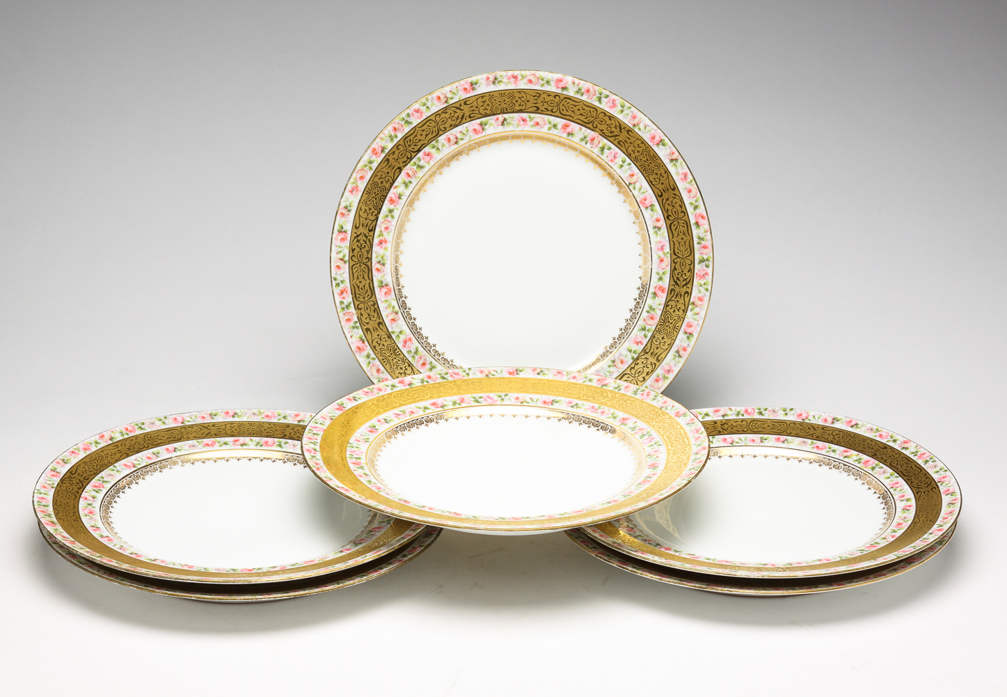 SIX FRENCH PLATES. Early 20th century,