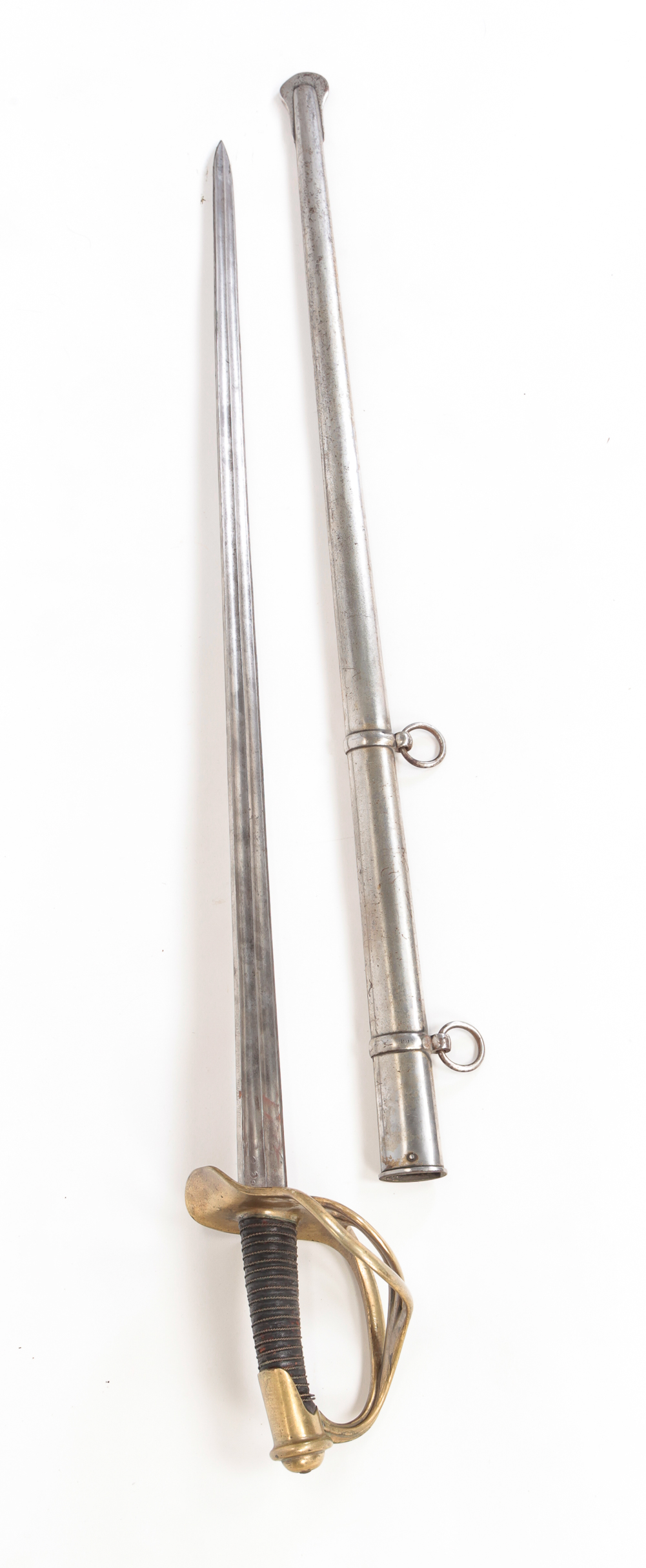 FRENCH CUIRASSIERS SWORD AND SCABBARD  2df928