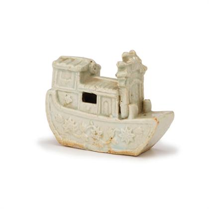 Chinese yingqing model of a boat