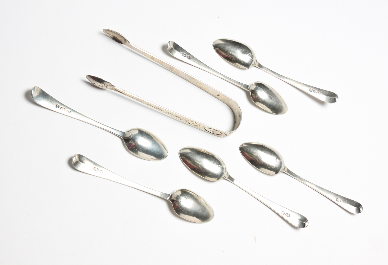 EIGHT PIECES OF ENGLISH STERLING.
