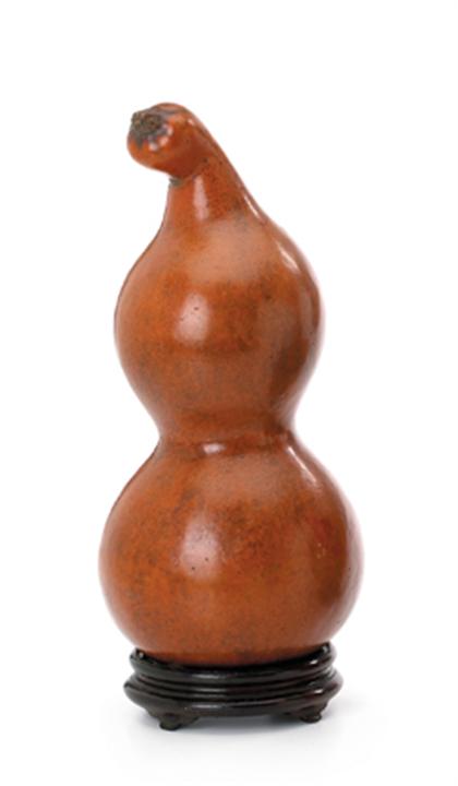 Chinese double form gourd and stand 49906