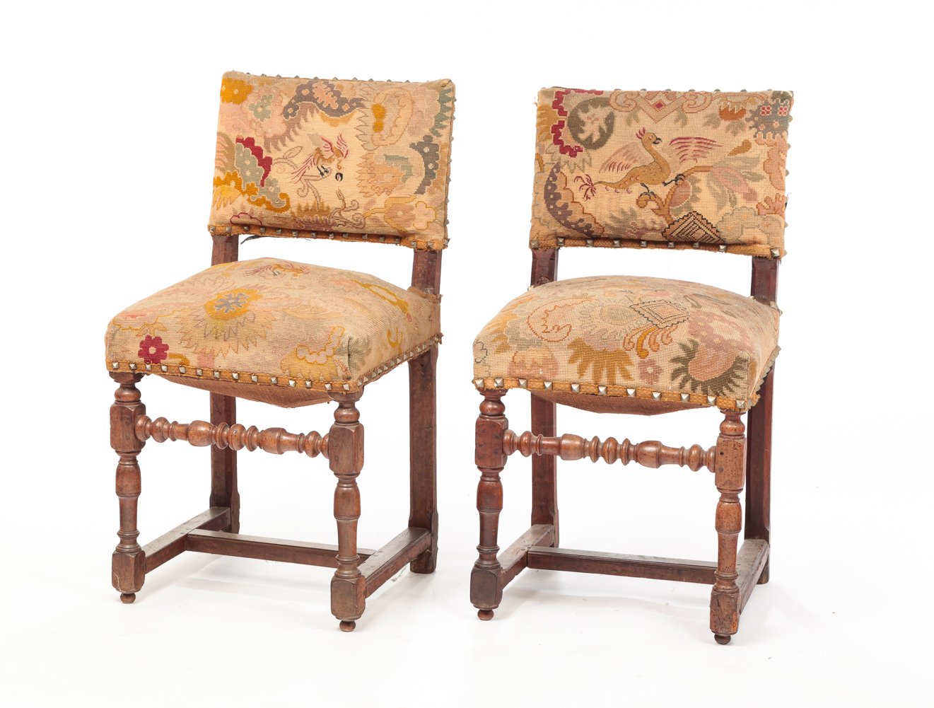 PAIR OF ENGLISH SIDE CHAIRS. Eighteenth