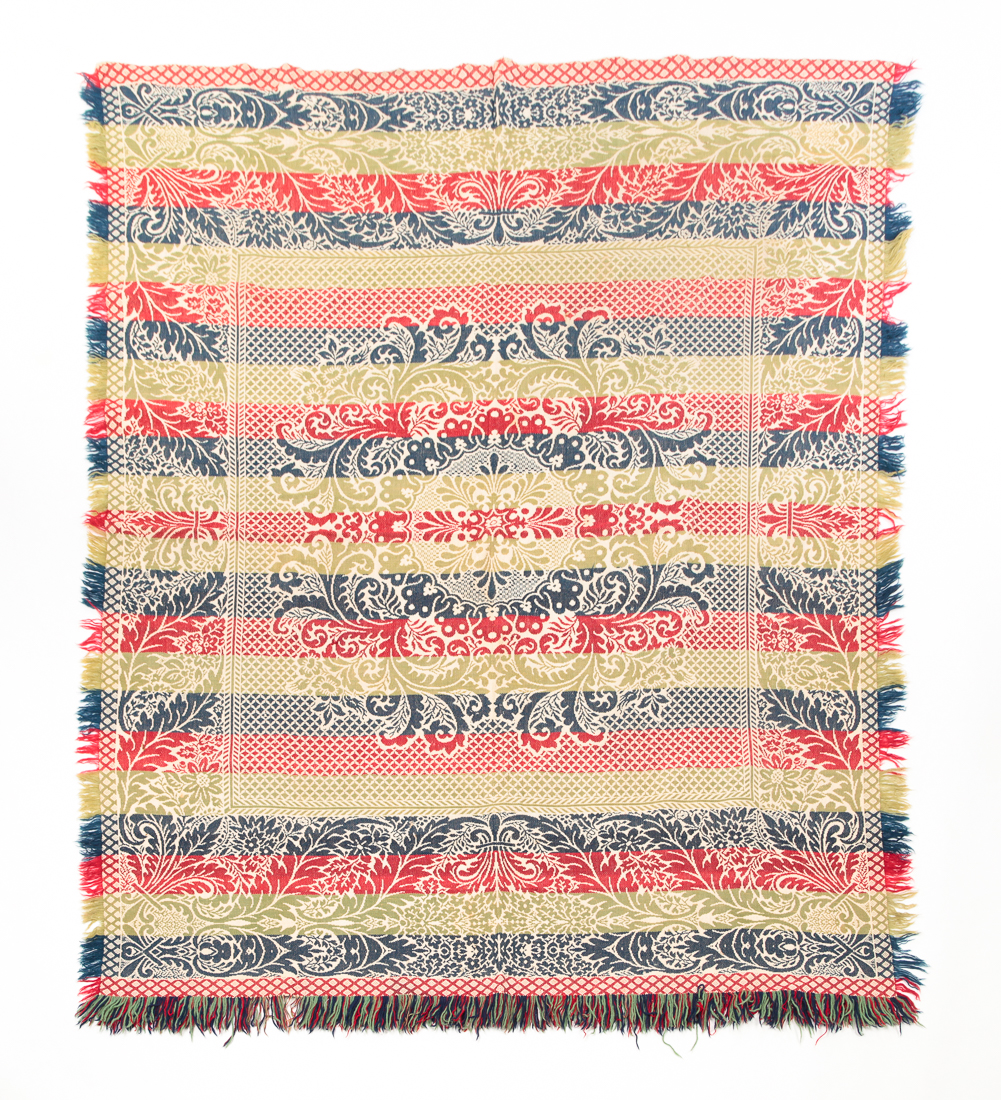 AMERICAN JACQUARD COVERLET Mid 2dfa4d