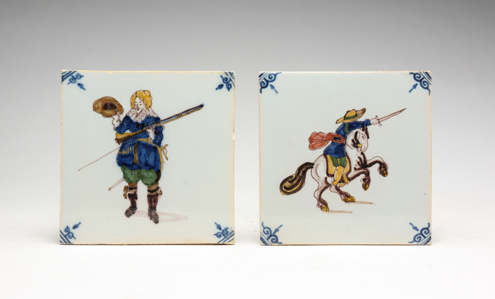 TWO DELFT TILES Late 19th century  2dfab7