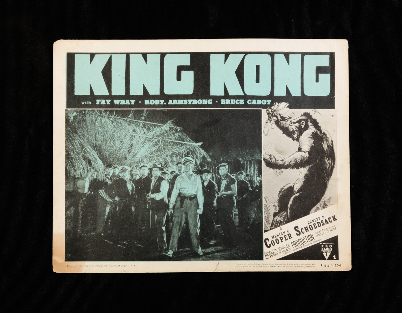 KING KONG LOBBY CARD. RKO, re-release