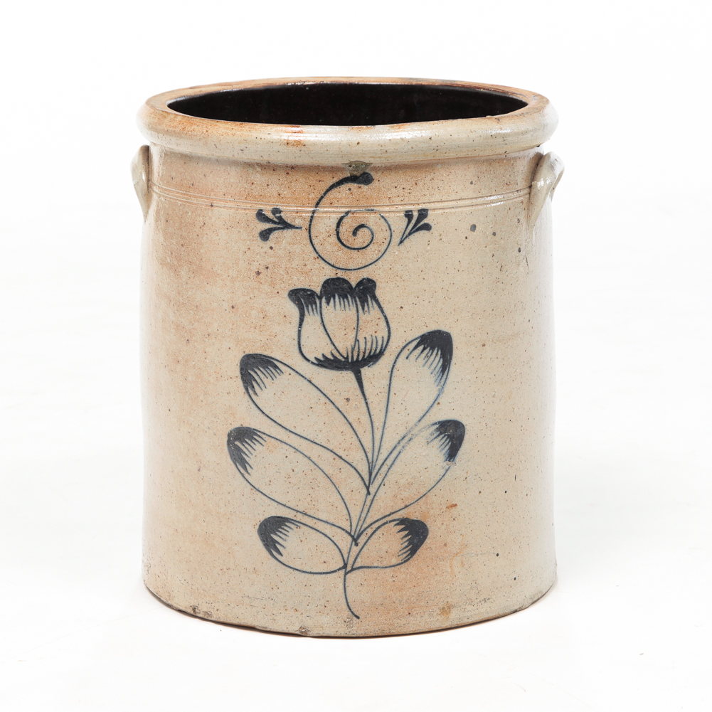 AMERICAN STONEWARE CROCK. Second half-19th