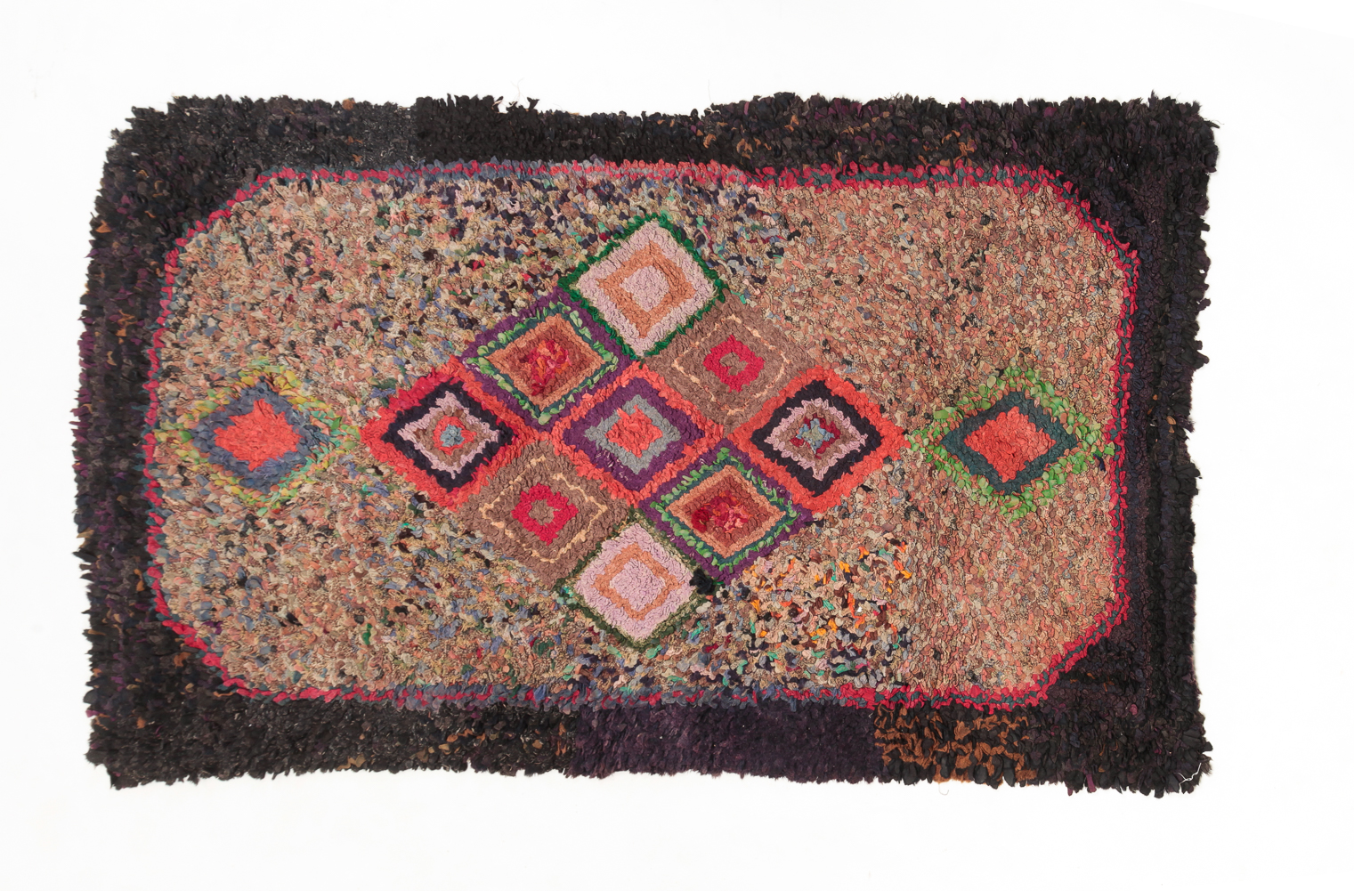 AMERICAN HOOKED RUG. Early 20th
