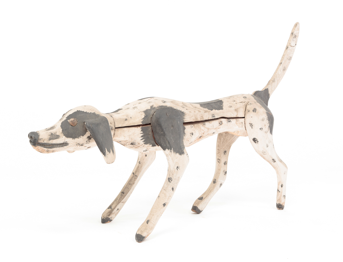 AMERICAN FOLK ART POINTER HUNTING DOG.