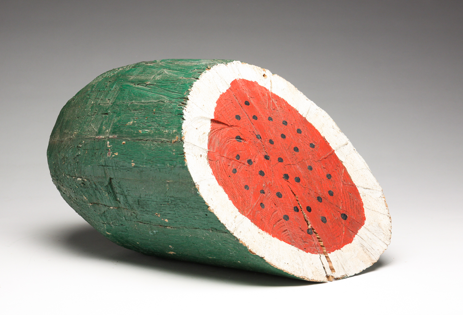 AMERICAN FOLK ART WATERMELON. Mid