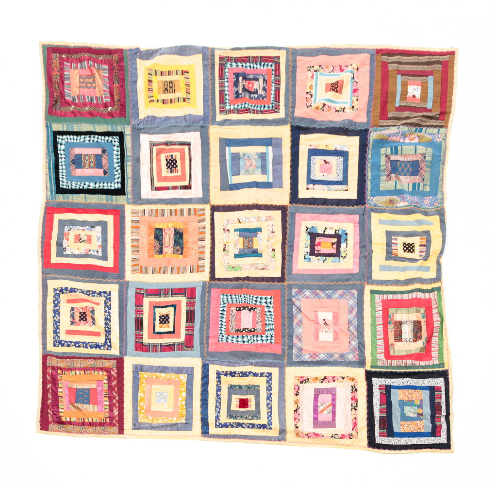 AFRICAN AMERICAN PIECED QUILT.