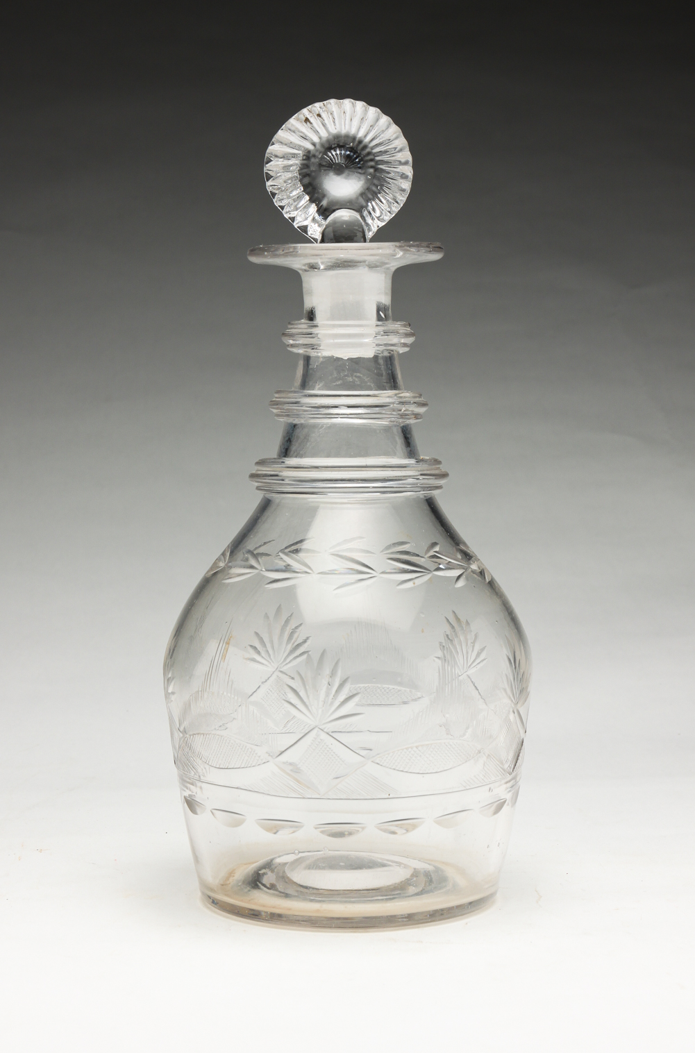PITTSBURGH GLASS DECANTER. Mid