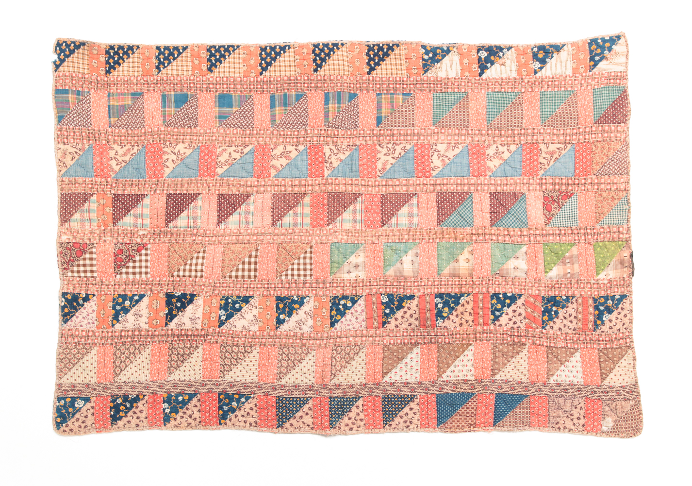 AMERICAN PIECED CRIB QUILT Late 2dfcaa