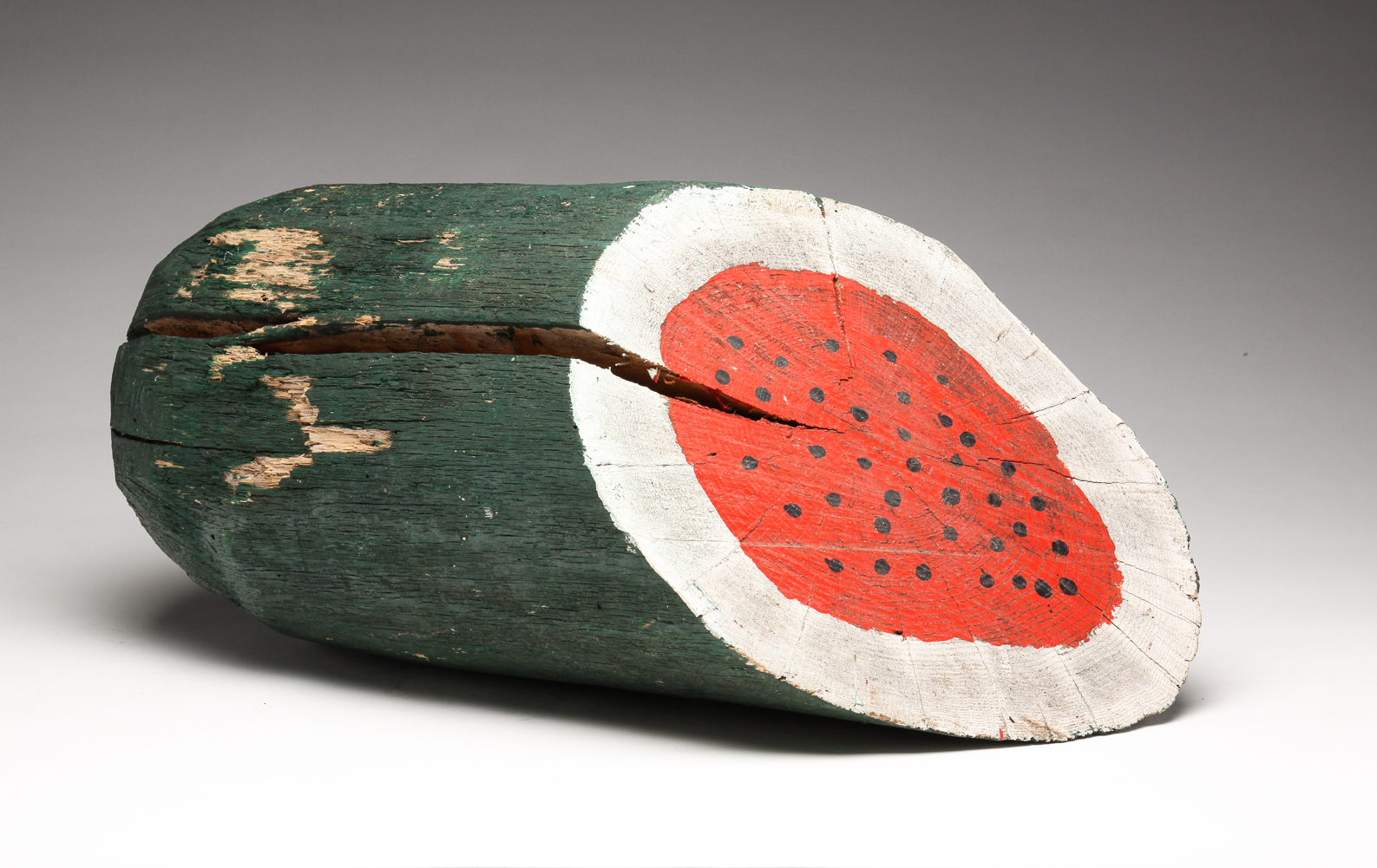 AMERICAN FOLK ART WATERMELON. Mid