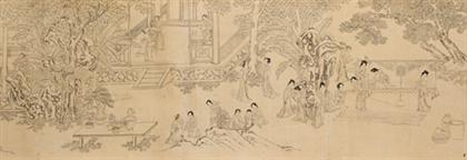 Chinese scroll qing dynasty  4994b