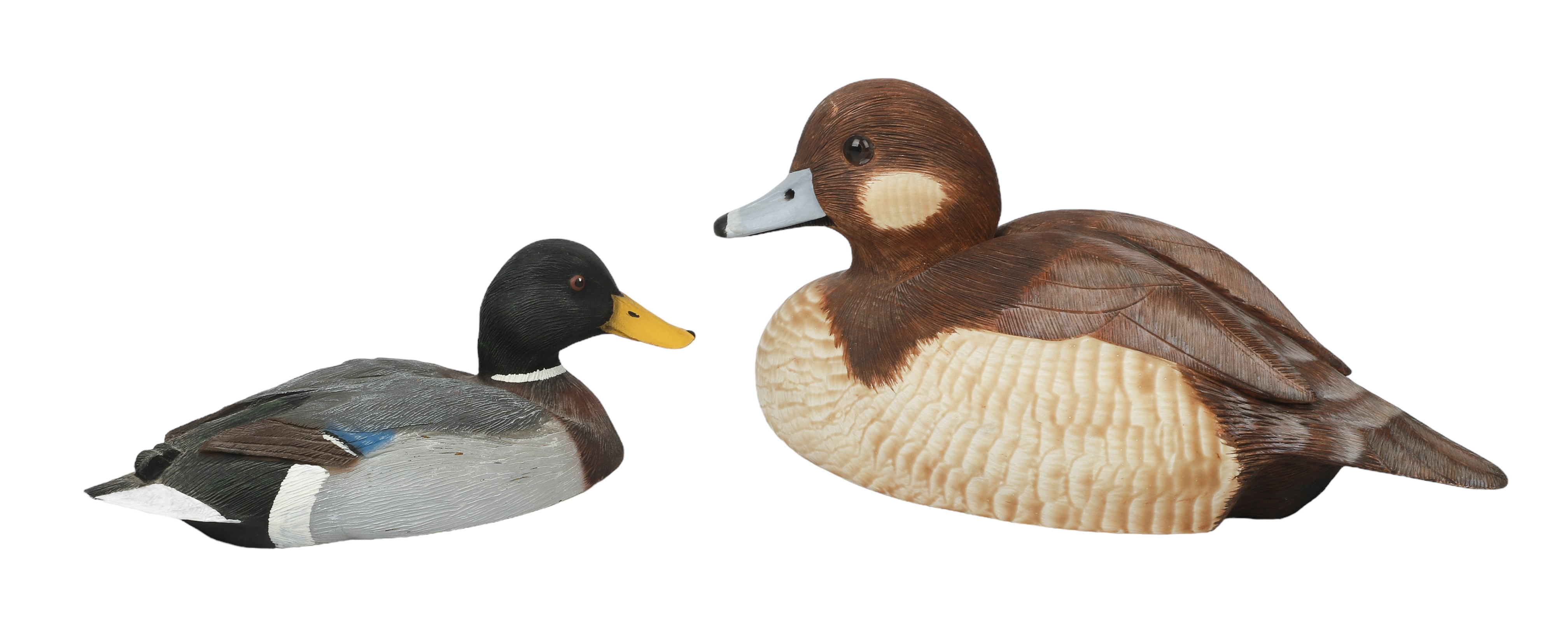 (2) Duck decoys, c/o Franklin Gallery