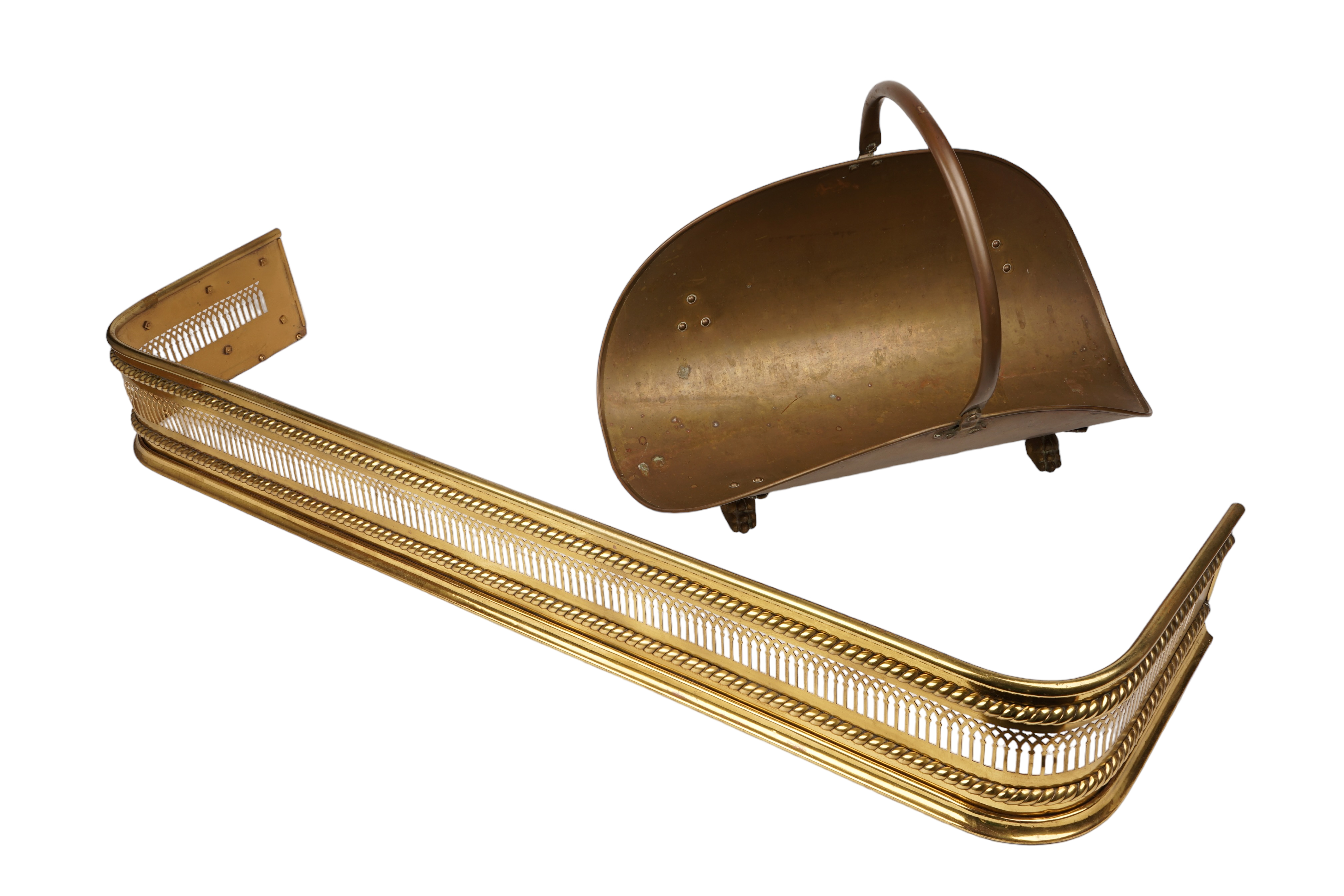  2 Brass fireplace items c o 2e2494