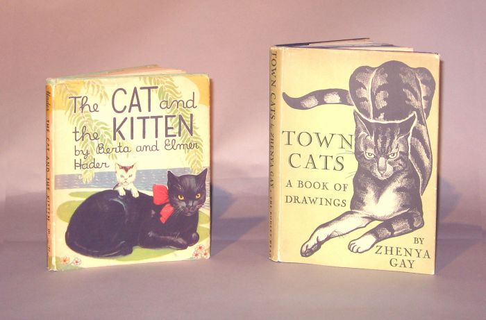 2 vols.  Illustrated Books - Cats: