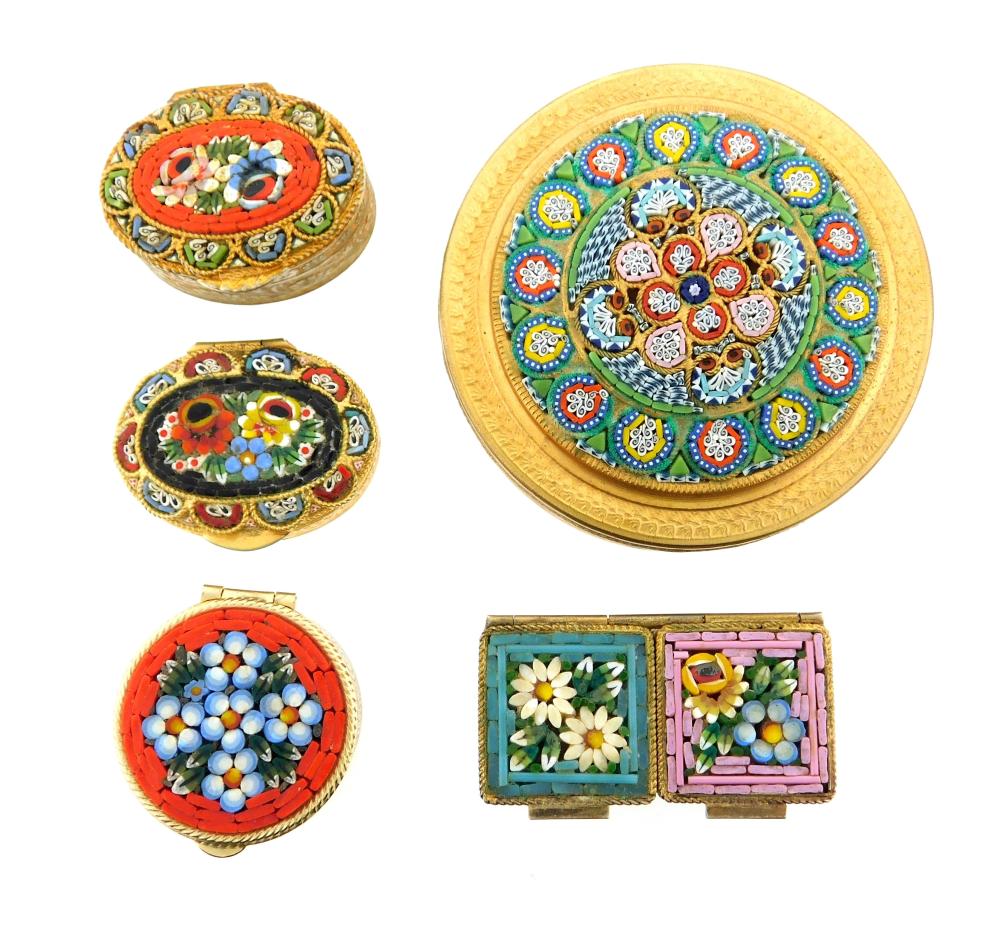 MICRO-MOSAIC BOXES, ITALIAN, LATE