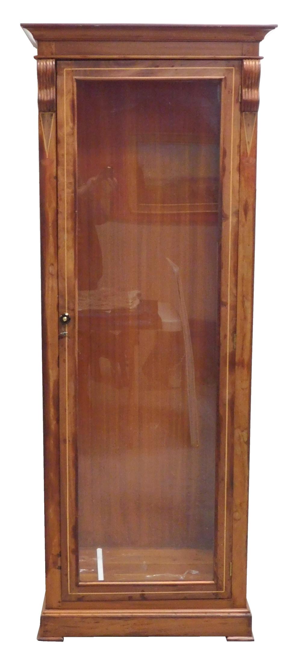 TALL FEDERAL STYLE DISPLAY CABINET 2e26bf